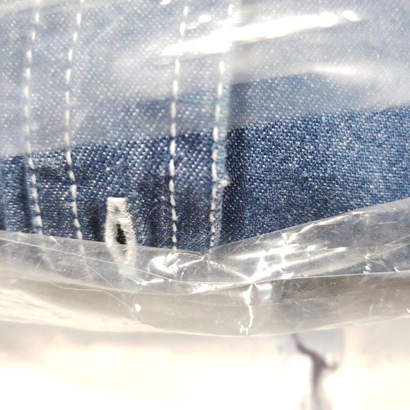 NWT L/S Button Down Denim Jeans Shirt Men's XL 17/17.5 Utility Casual Work - Picture 6 of 6